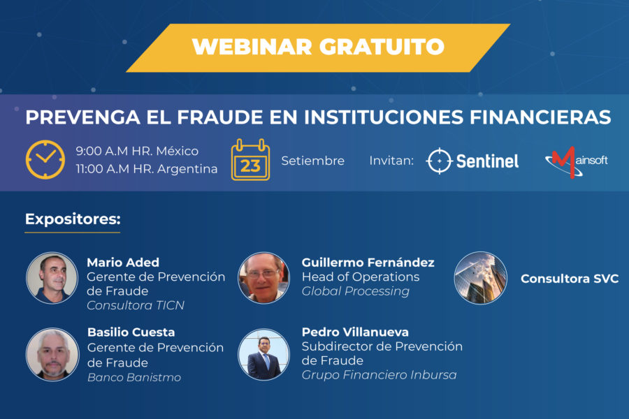 Webinar Gratuito Prevención de Fraude en Instituciones Financieras